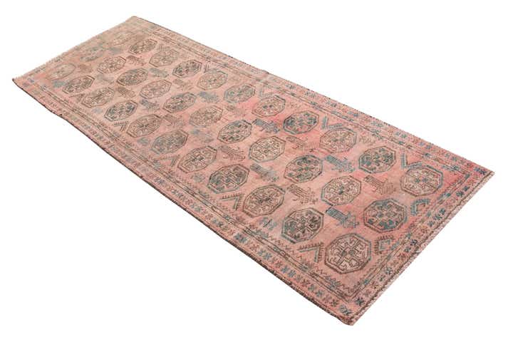 2' 4 x 6' Hand Knotted Ultra Vintage Persian Wool Runner Rug