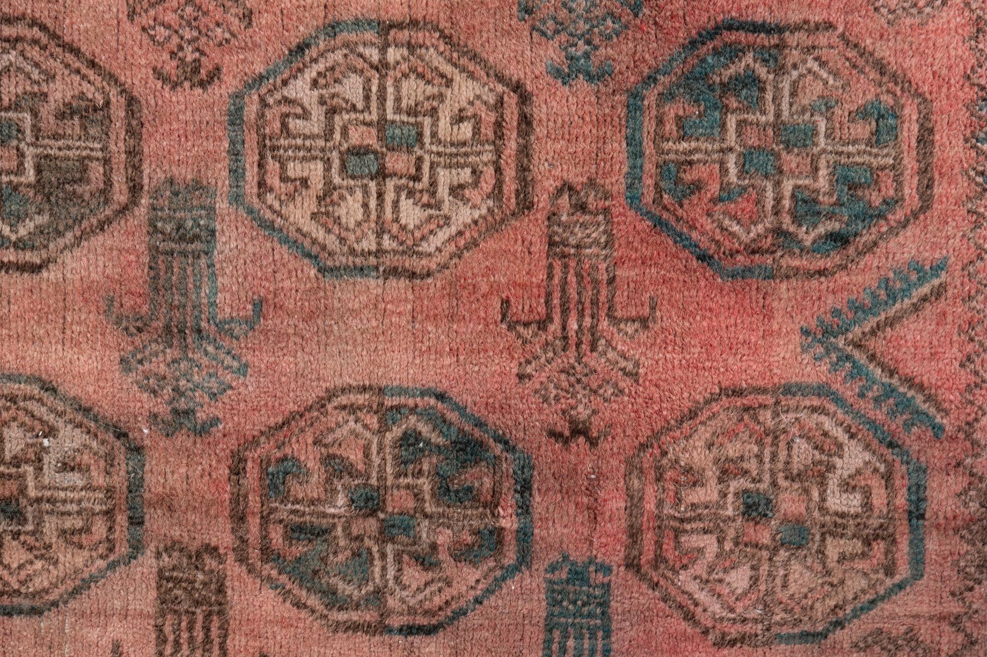 70cm x 185cm anudado a mano Ultra Vintage Alfombra Persa Lana Pasillera