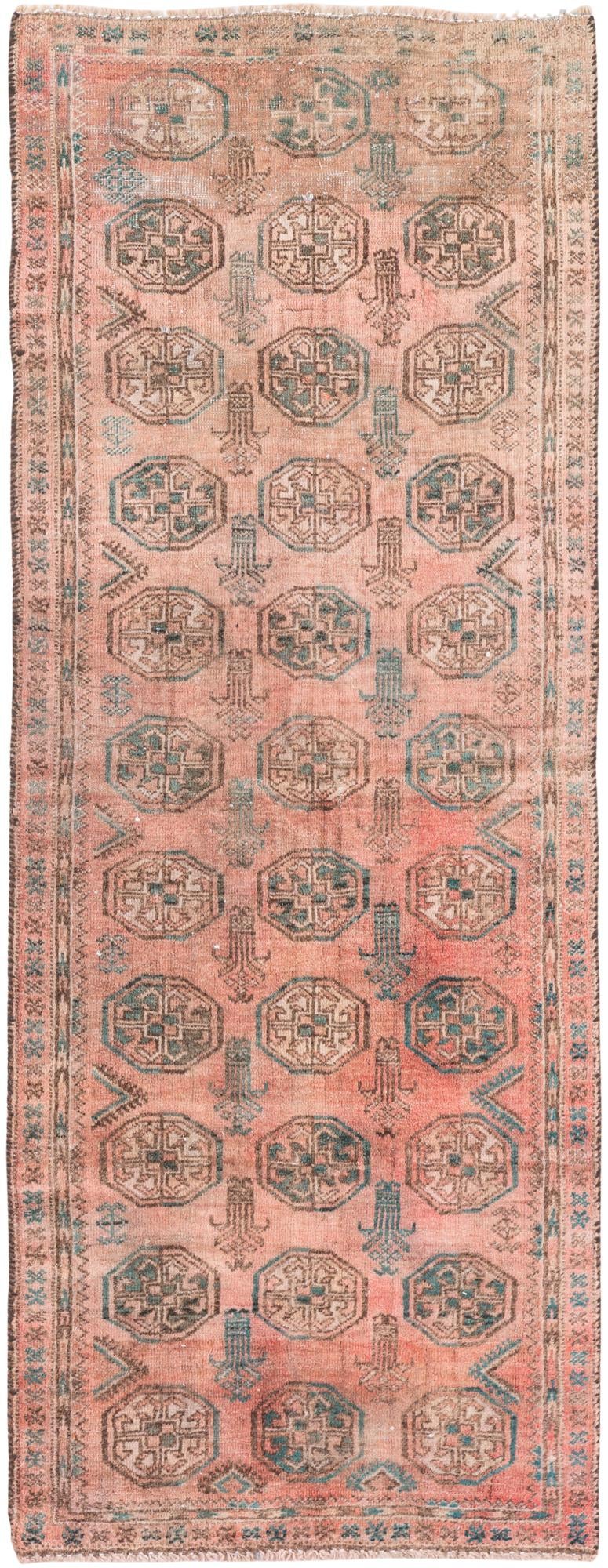 2' 4 x 6' Hand Knotted Ultra Vintage Persian Wool Runner Rug