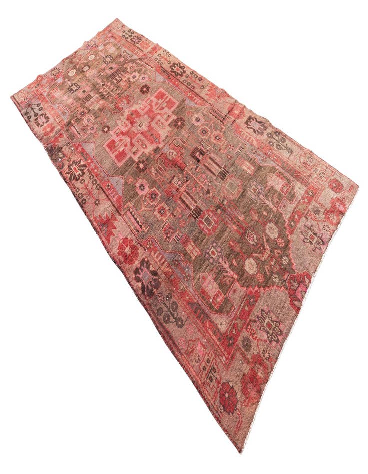 Detail image of 4' 6 x 9' 5  Hand Knotted Ultra Vintage Persian Wool Runner Rug