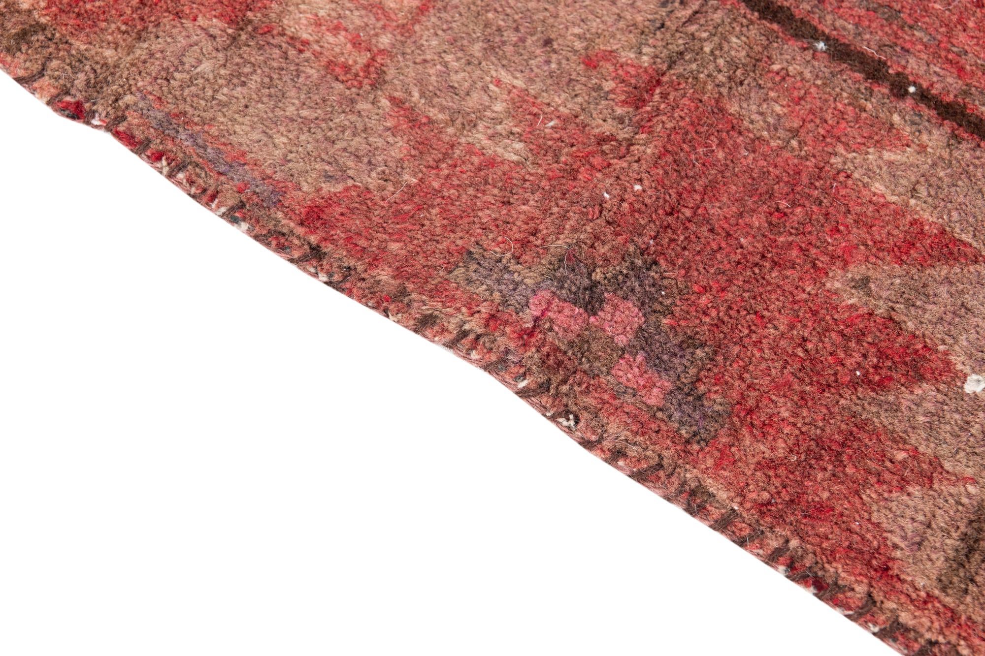 4' 6 x 9' 5 Hand Knotted Ultra Vintage Persian Wool Runner Rug