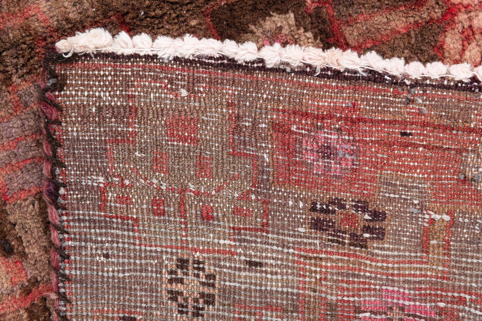 4' 6 x 9' 5 Hand Knotted Ultra Vintage Persian Wool Runner Rug