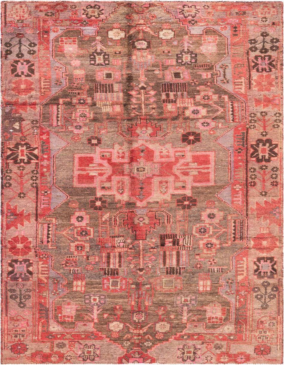 Primary image 4' 6 x 9' 5  Hand Knotted Ultra Vintage Persian Wool Runner Rug