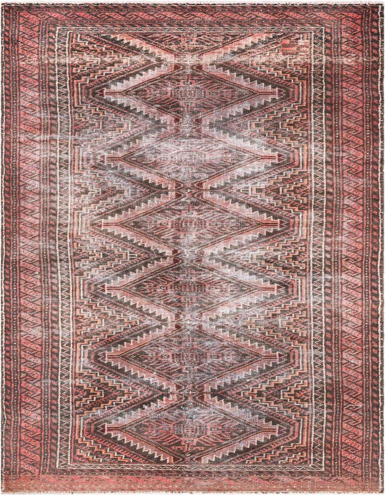Primary image 3' 4 x 8' 4  Hand Knotted Ultra Vintage Persian Wool Runner Rug