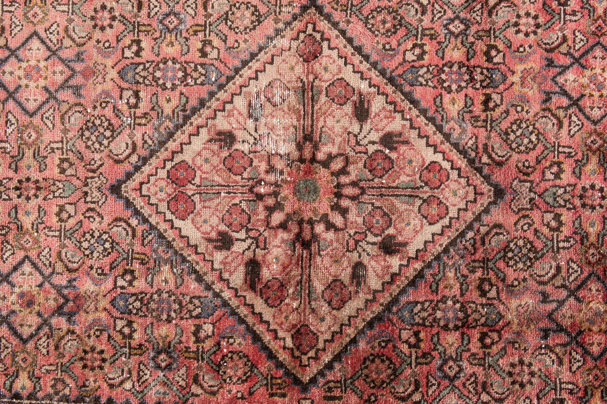 3' 8 x 9' 3 Hand Knotted Ultra Vintage Persian Wool Runner Rug