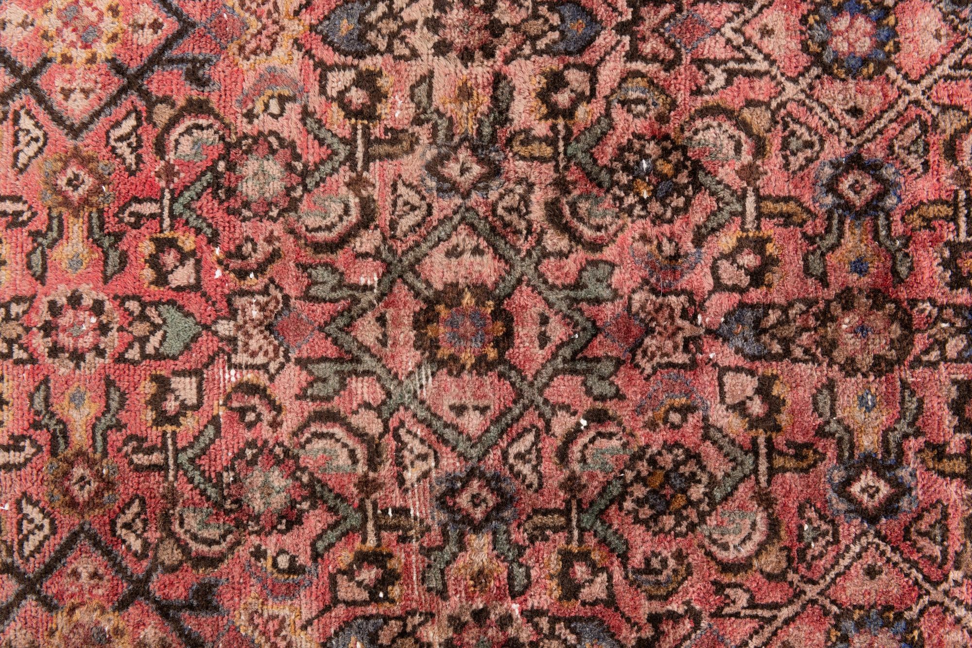3' 8 x 9' 3 Hand Knotted Ultra Vintage Persian Wool Runner Rug