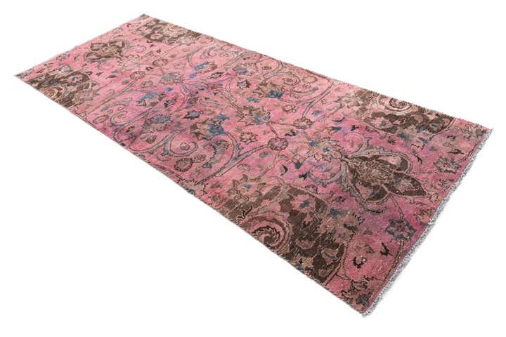 4' x 9' 4 Hand Knotted Ultra Vintage Persian Wool Runner Rug