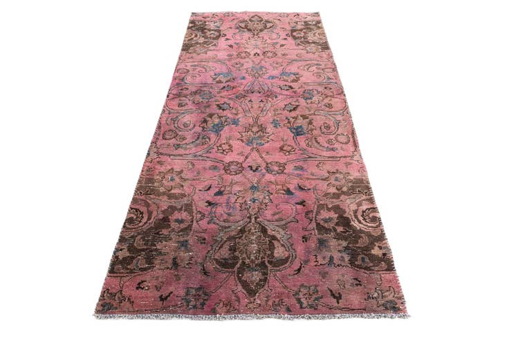 Detail image of 4' x 9' 4 Hand Knotted Ultra Vintage Persian Wool Runner Rug