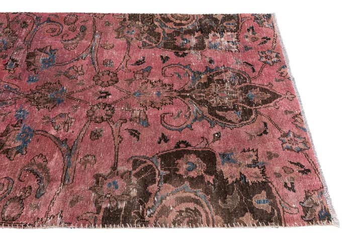 4' x 9' 4 Hand Knotted Ultra Vintage Persian Wool Runner Rug