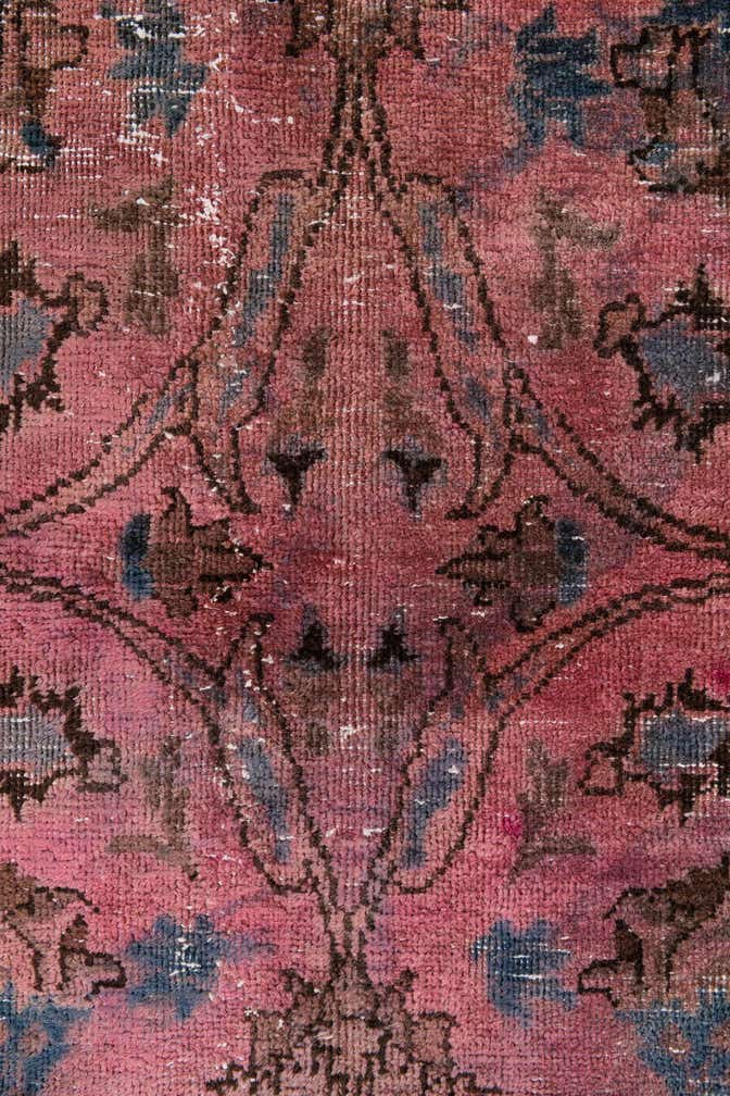 4' x 9' 4 Hand Knotted Ultra Vintage Persian Wool Runner Rug