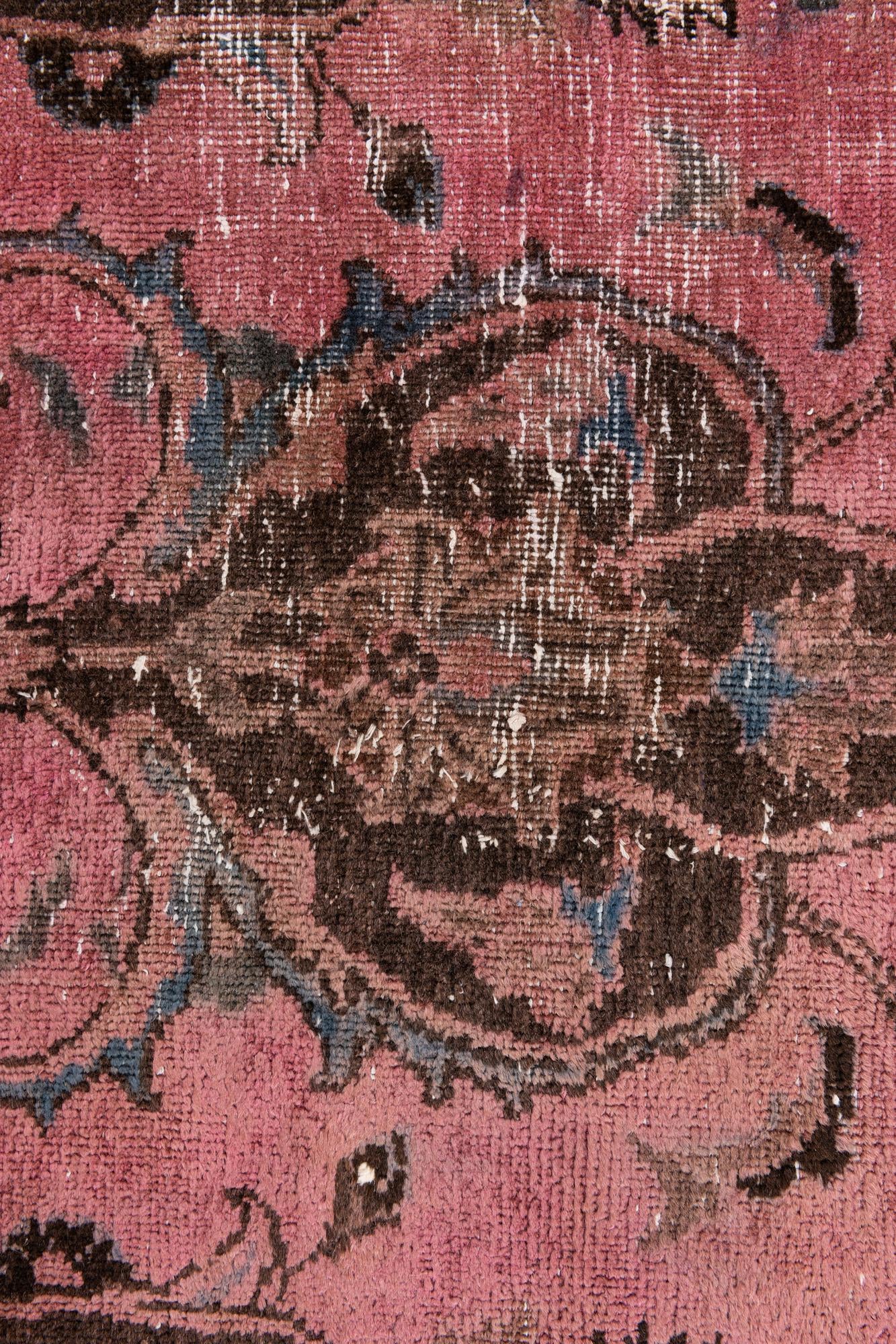 4' x 9' 4 Hand Knotted Ultra Vintage Persian Wool Runner Rug