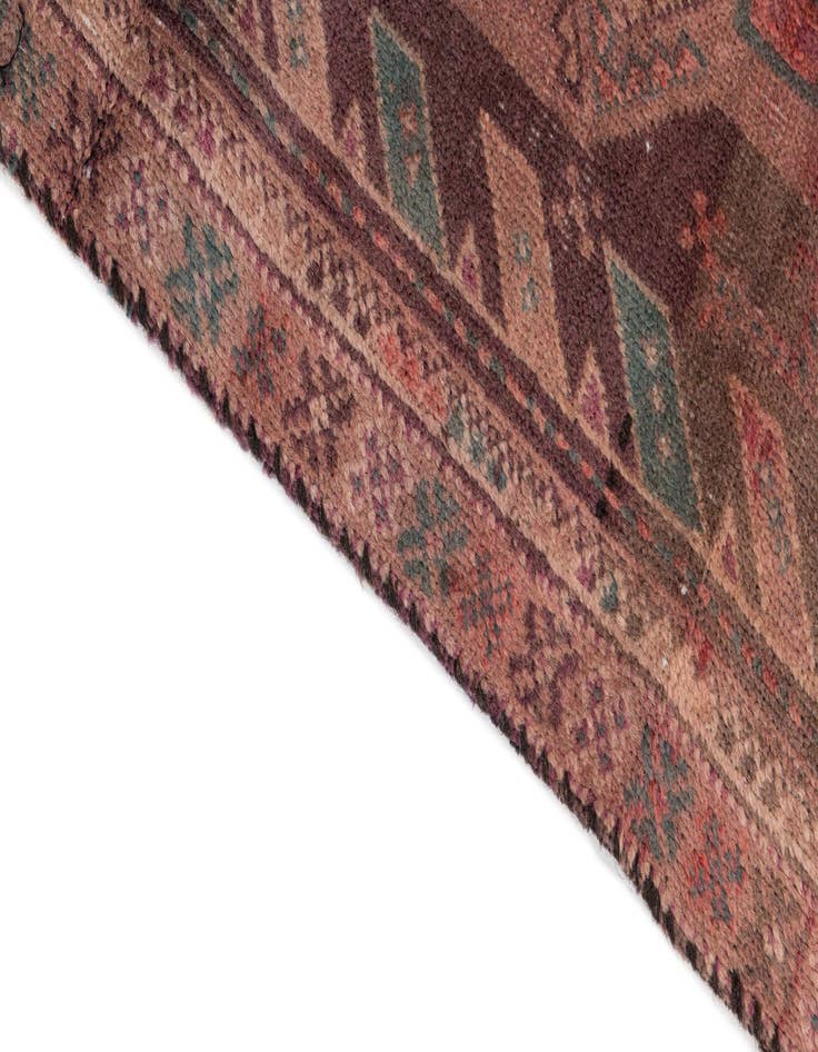 Detail image of 2' 10 x 8' 2  Hand Knotted Ultra Vintage Persian Wool Runner Rug