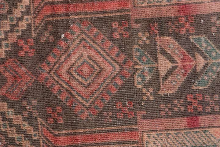 2' 10 x 8' 2 Hand Knotted Ultra Vintage Persian Wool Runner Rug