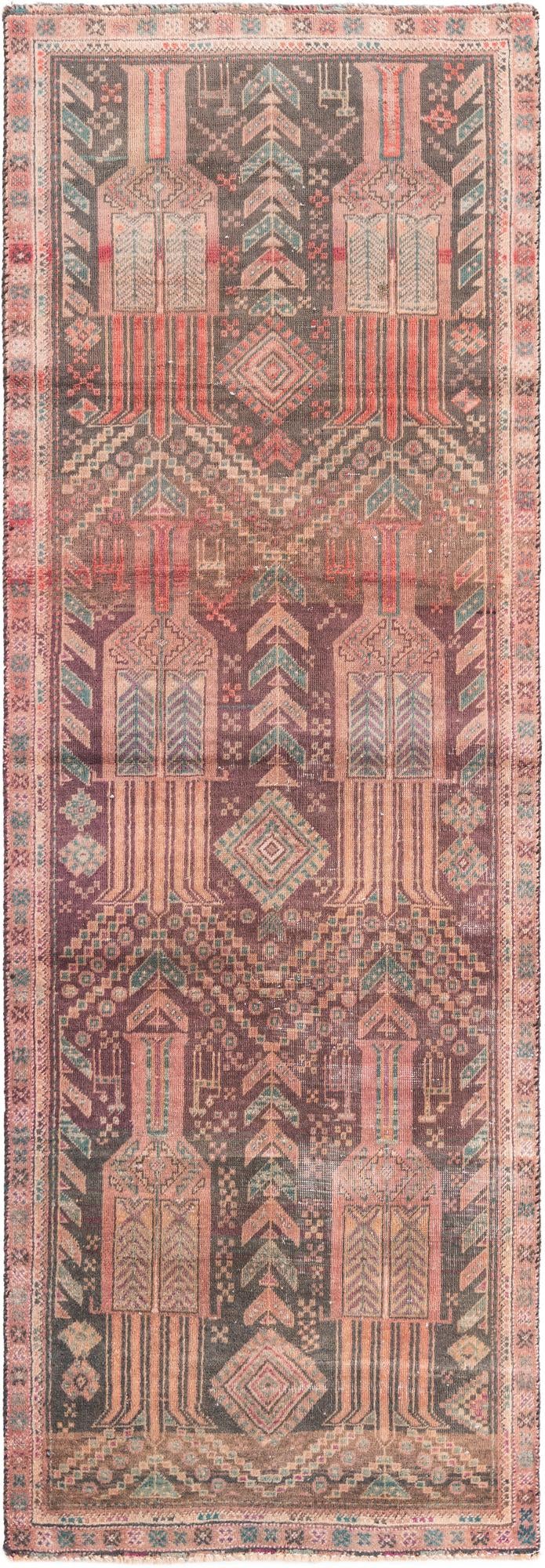 2' 10 x 8' 2 Hand Knotted Ultra Vintage Persian Wool Runner Rug