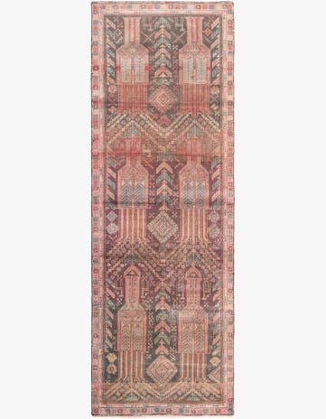 2' 10 x 8' 2 Hand Knotted Ultra Vintage Persian Wool Runner Rug