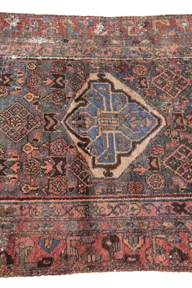 3' 1 x 6' 3 Hand Knotted Ultra Vintage Persian Wool Runner Rug