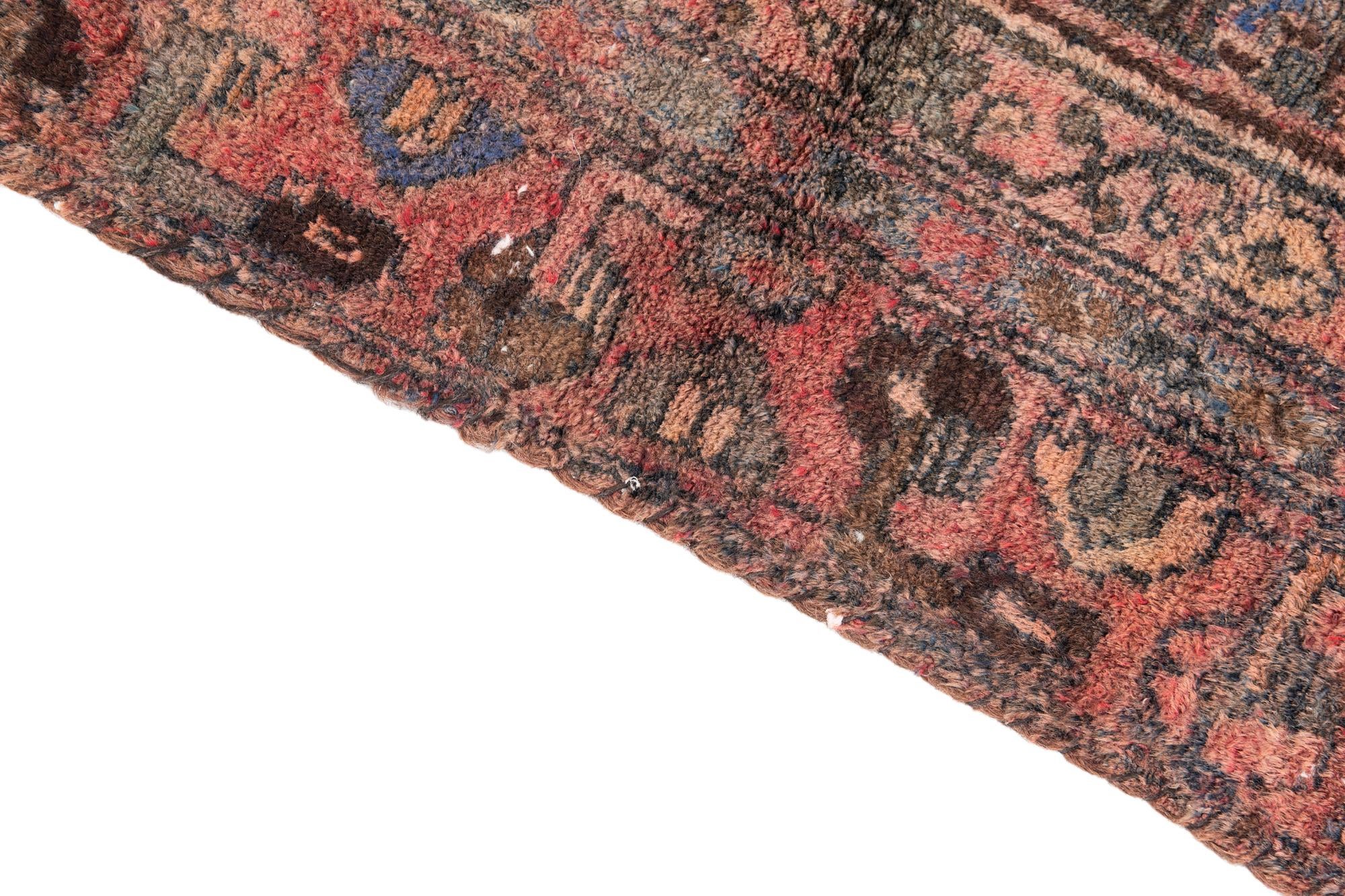 3' 1 x 6' 3 Hand Knotted Ultra Vintage Persian Wool Runner Rug