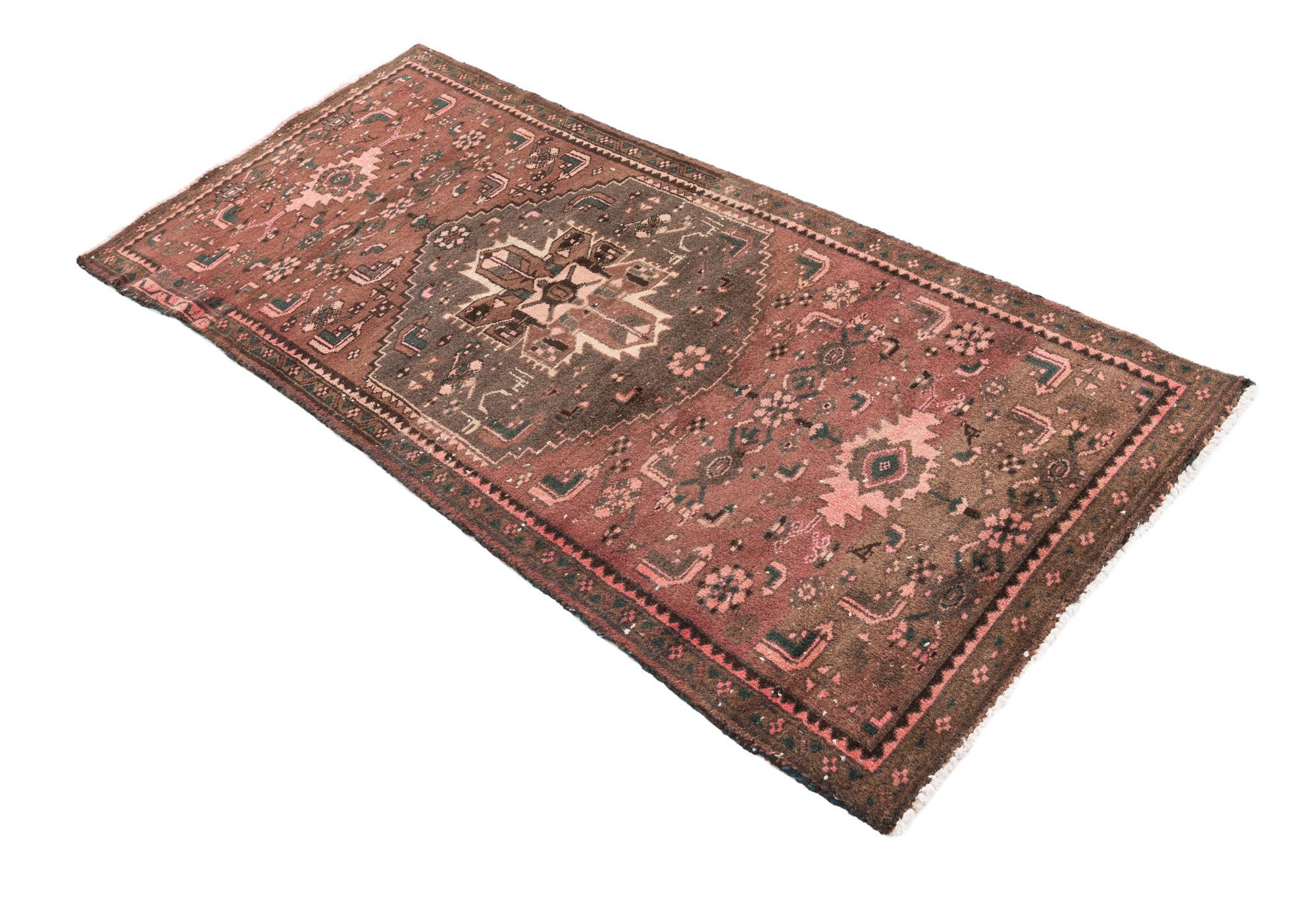 2' 9 x 6' 3 Hand Knotted Ultra Vintage Persian Wool Runner Rug