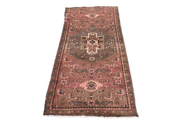 2' 9 x 6' 3 Hand Knotted Ultra Vintage Persian Wool Runner Rug