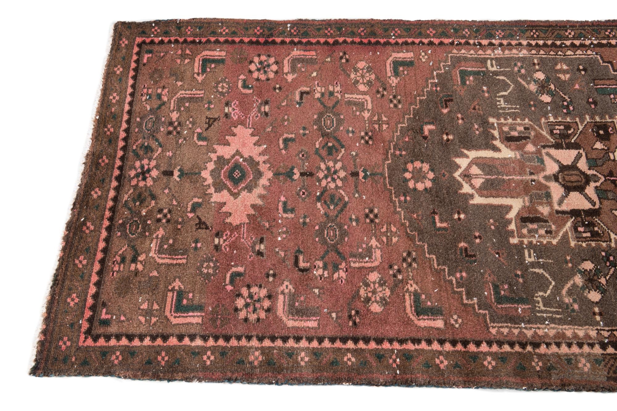 2' 9 x 6' 3 Hand Knotted Ultra Vintage Persian Wool Runner Rug