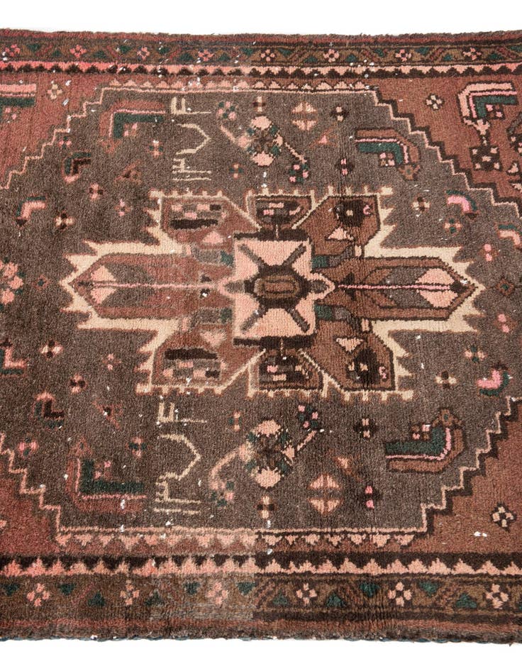 Detail image of 2' 9 x 6' 3  Hand Knotted Ultra Vintage Persian Wool Runner Rug