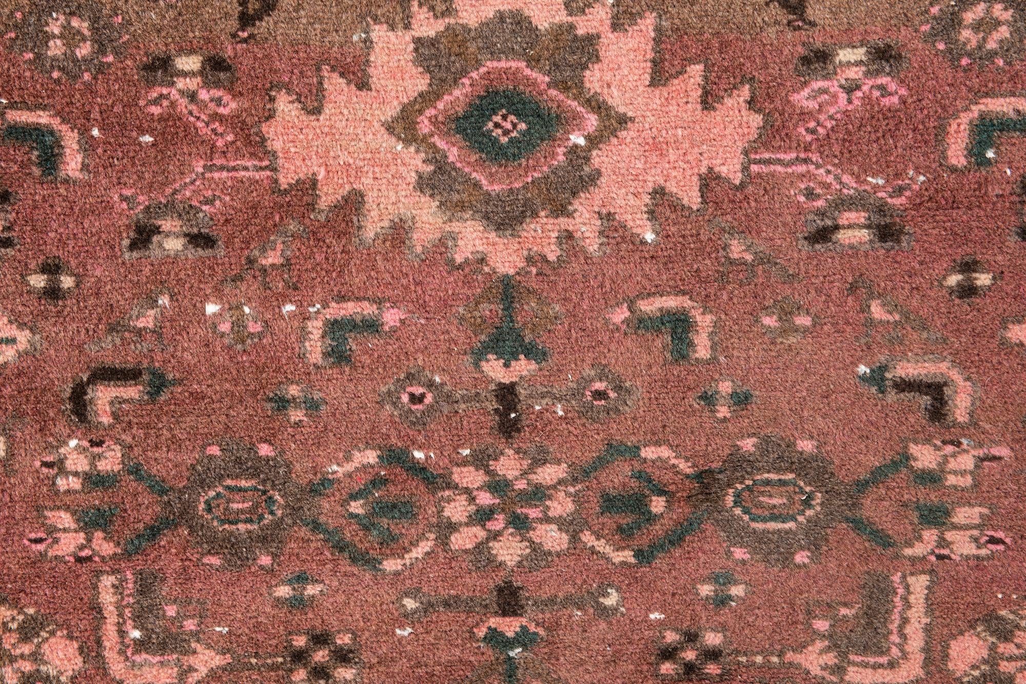 2' 9 x 6' 3 Hand Knotted Ultra Vintage Persian Wool Runner Rug