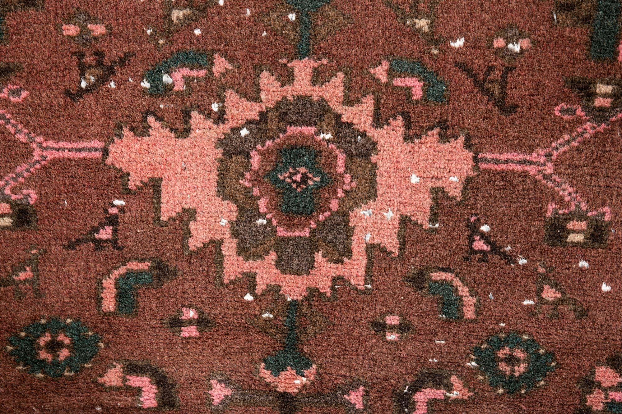 2' 9 x 6' 3 Hand Knotted Ultra Vintage Persian Wool Runner Rug