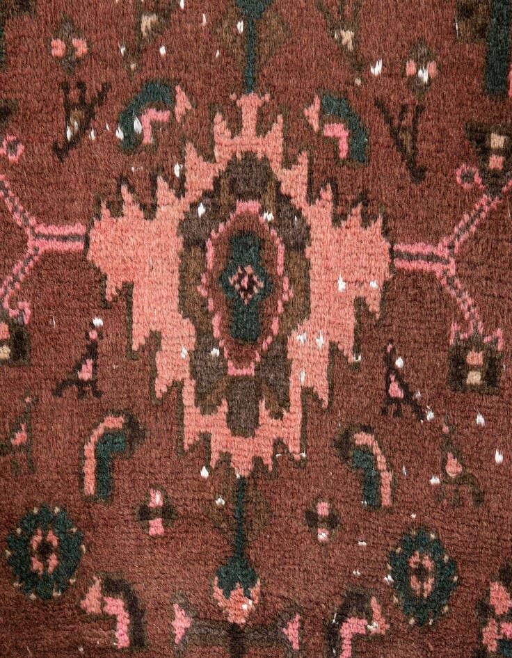 Detail image of 2' 9 x 6' 3  Hand Knotted Ultra Vintage Persian Wool Runner Rug