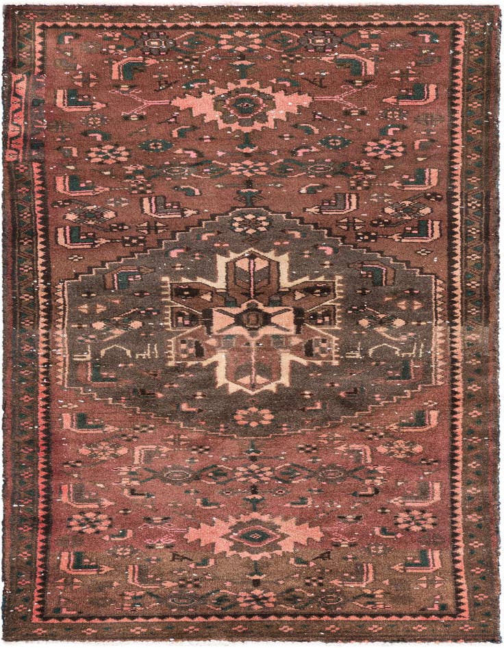 Detail image of 2' 9 x 6' 3 Hand Knotted Ultra Vintage Persian Wool Runner Rug