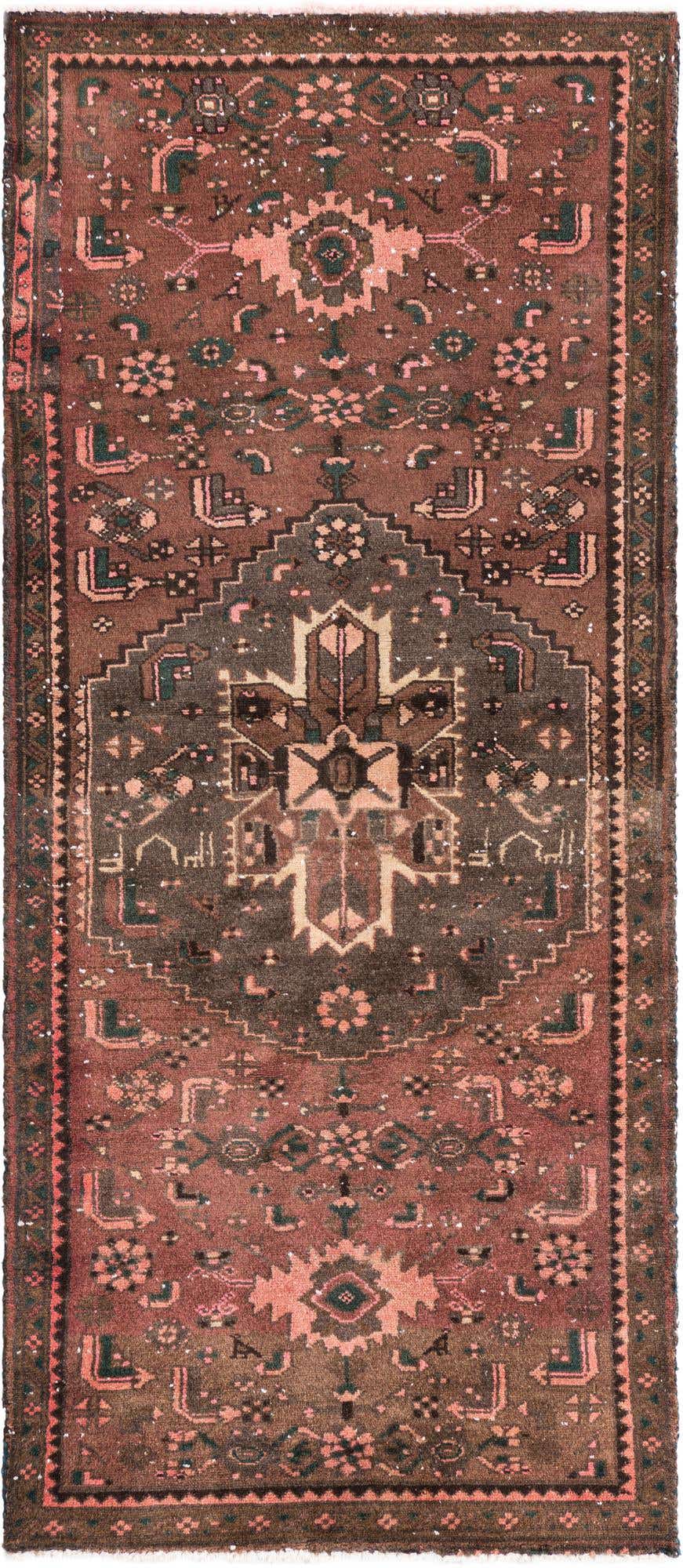 2' 9 x 6' 3 Hand Knotted Ultra Vintage Persian Wool Runner Rug