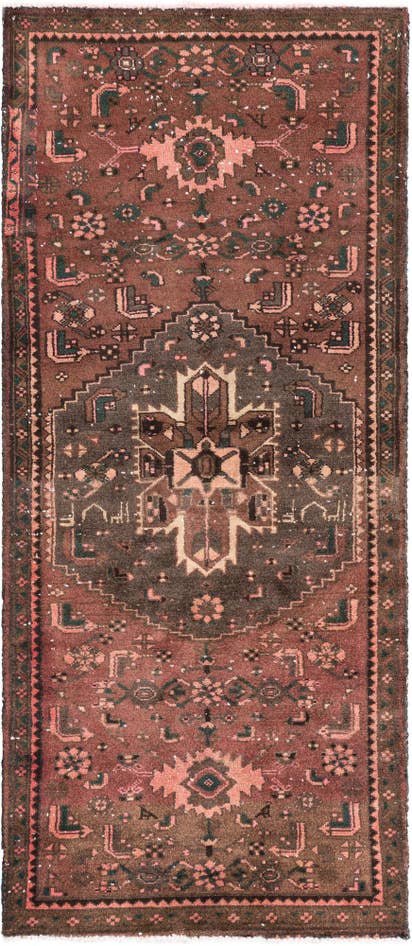 Detail image of 2' 9 x 6' 3 Hand Knotted Ultra Vintage Persian Wool Runner Rug
