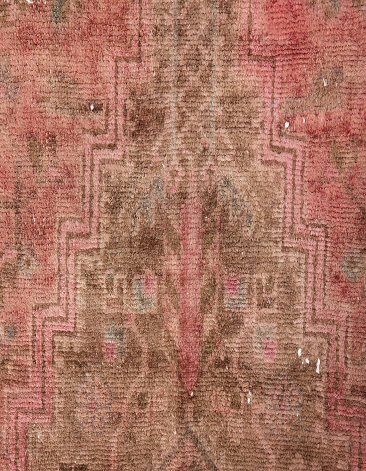 Detail image of 3' 10 x 8' 7  Hand Knotted Ultra Vintage Persian Wool Runner Rug