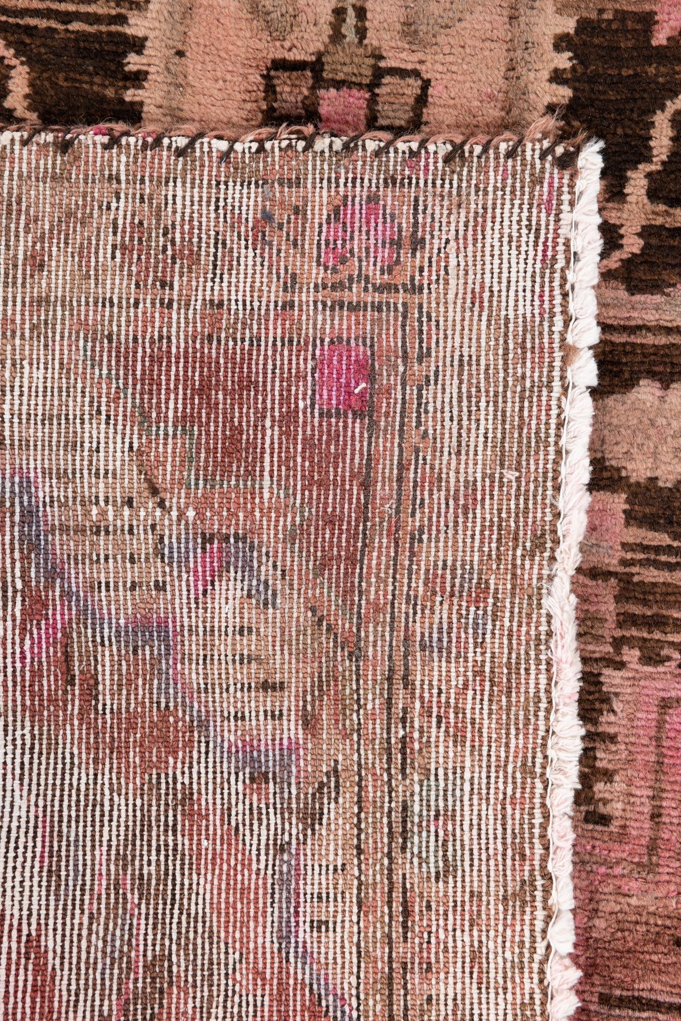 3' 10 x 8' 7 Hand Knotted Ultra Vintage Persian Wool Runner Rug