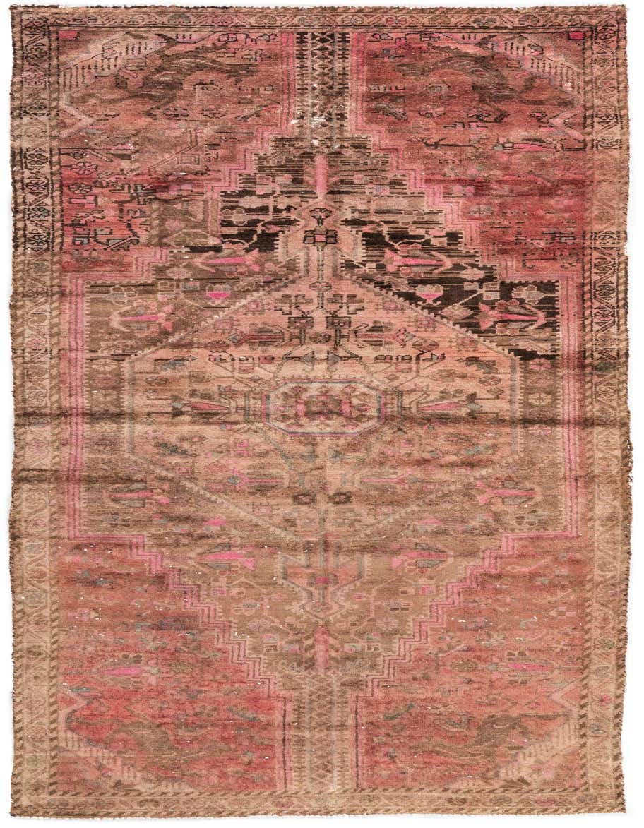 Primary image 3' 10 x 8' 7  Hand Knotted Ultra Vintage Persian Wool Runner Rug