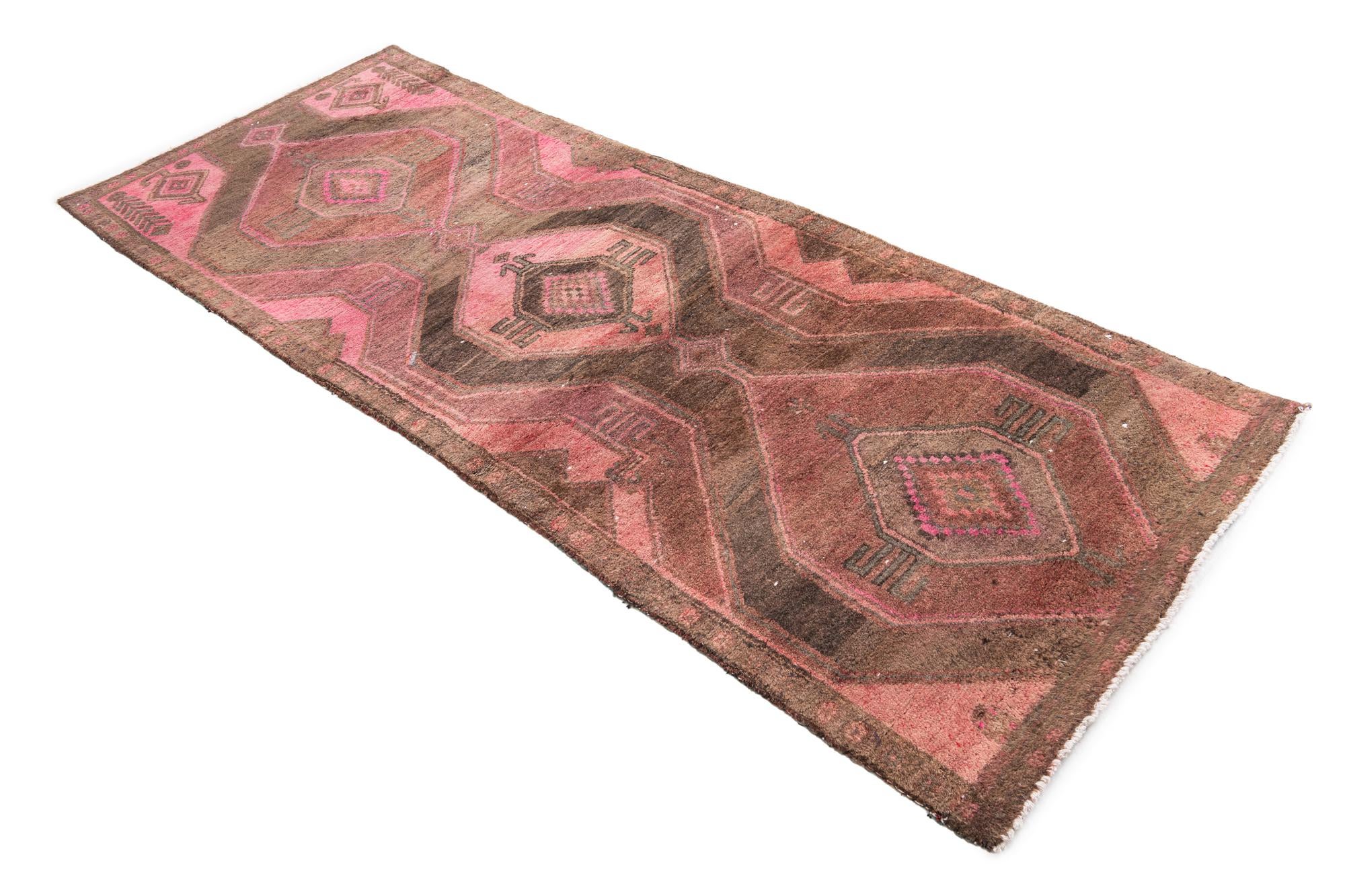 2' 10 x 7' 7 Hand Knotted Ultra Vintage Persian Wool Runner Rug