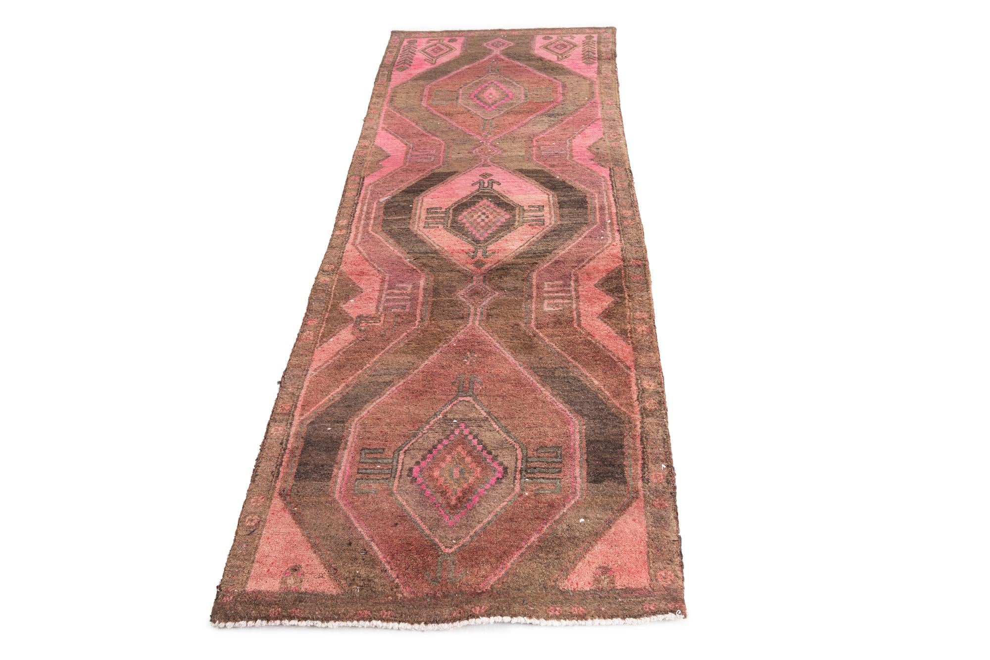 2' 10 x 7' 7 Hand Knotted Ultra Vintage Persian Wool Runner Rug