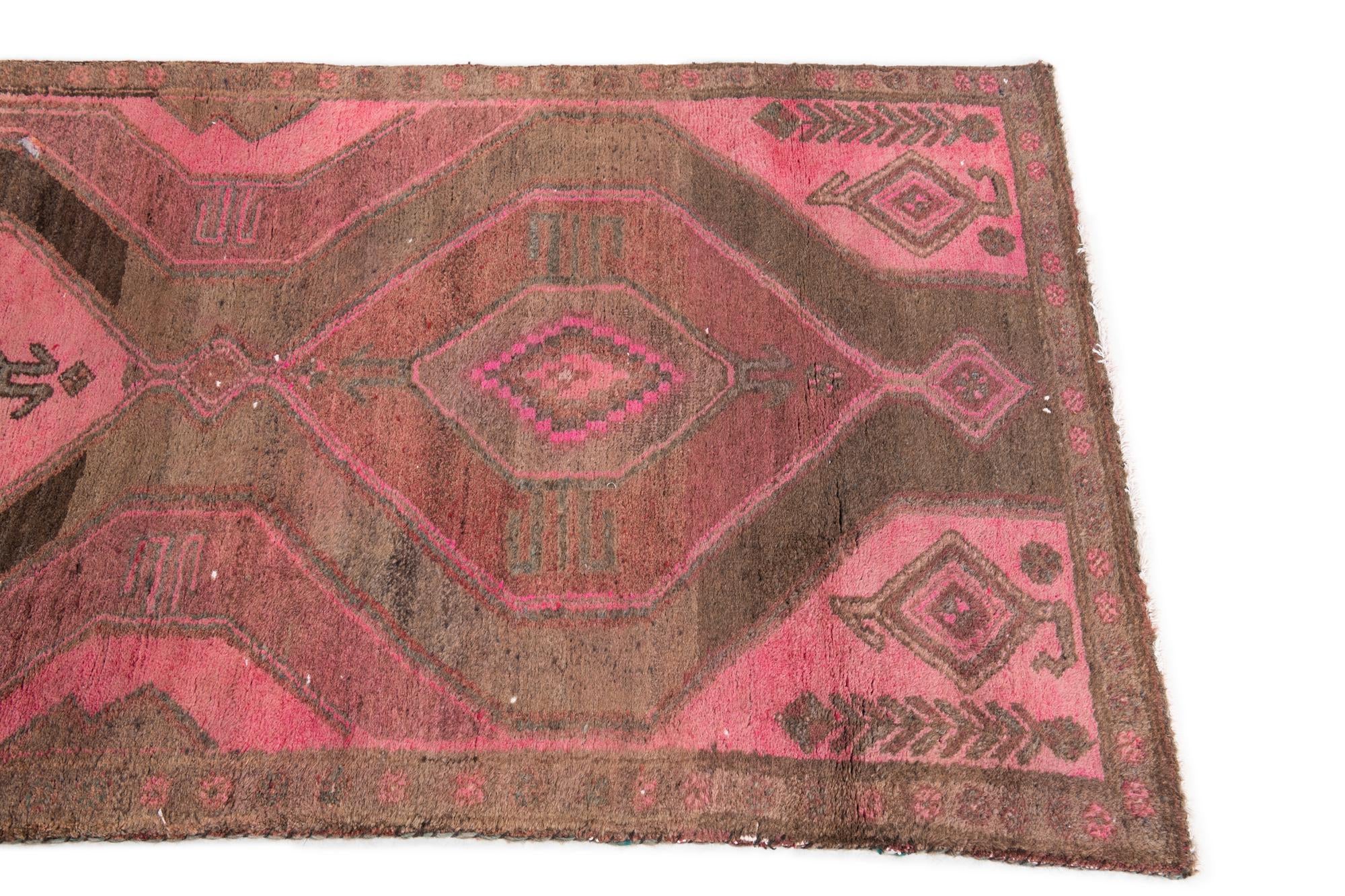 2' 10 x 7' 7 Hand Knotted Ultra Vintage Persian Wool Runner Rug