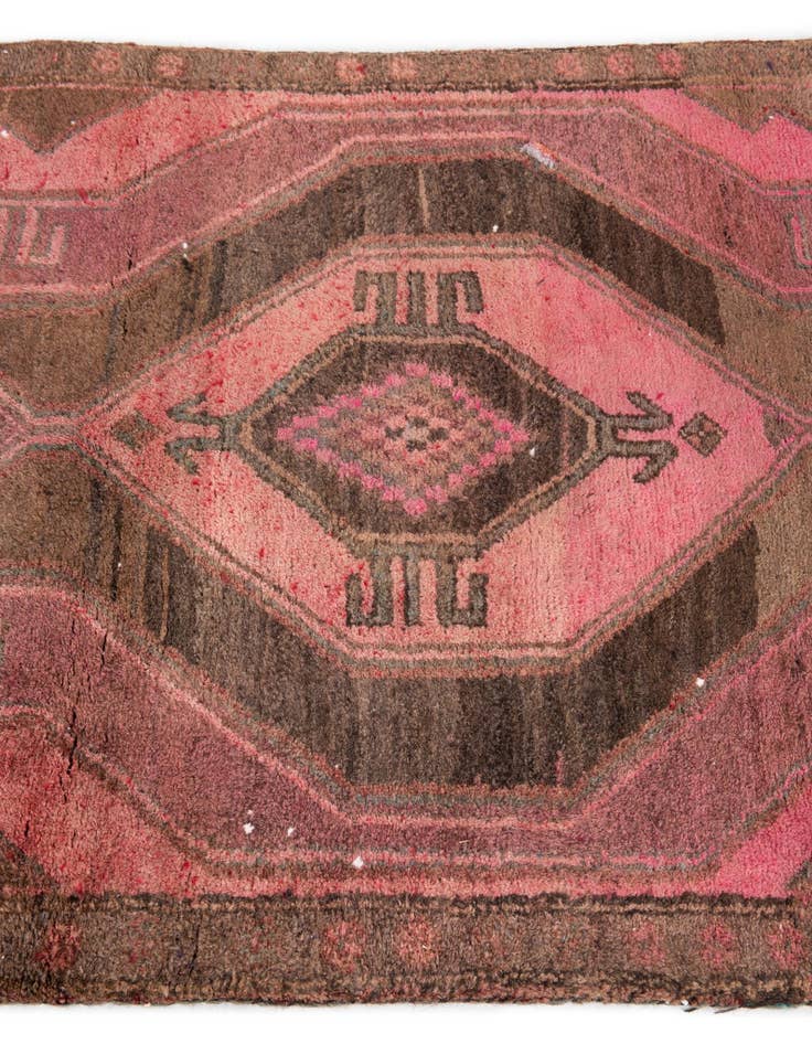 Detail image of 2' 10 x 7' 7  Hand Knotted Ultra Vintage Persian Wool Runner Rug