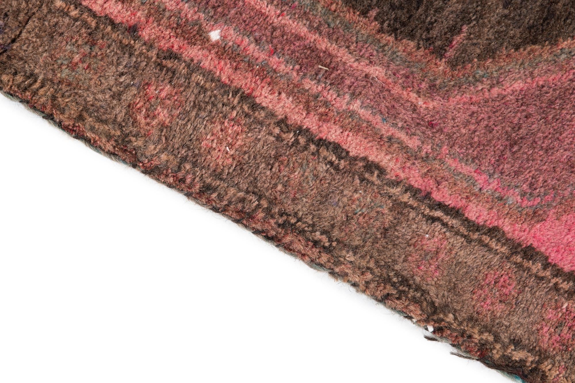 2' 10 x 7' 7 Hand Knotted Ultra Vintage Persian Wool Runner Rug