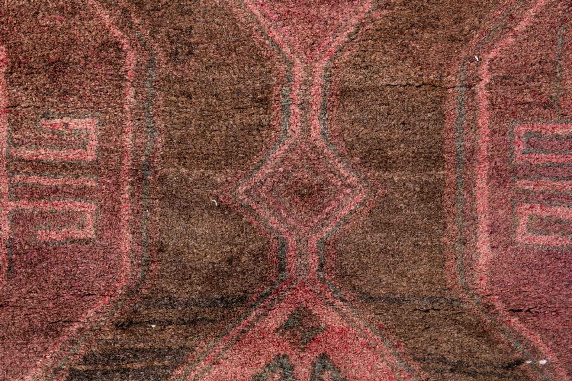 2' 10 x 7' 7 Hand Knotted Ultra Vintage Persian Wool Runner Rug