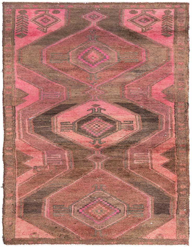 Detail image of 2' 10 x 7' 7 Hand Knotted Ultra Vintage Persian Wool Runner Rug