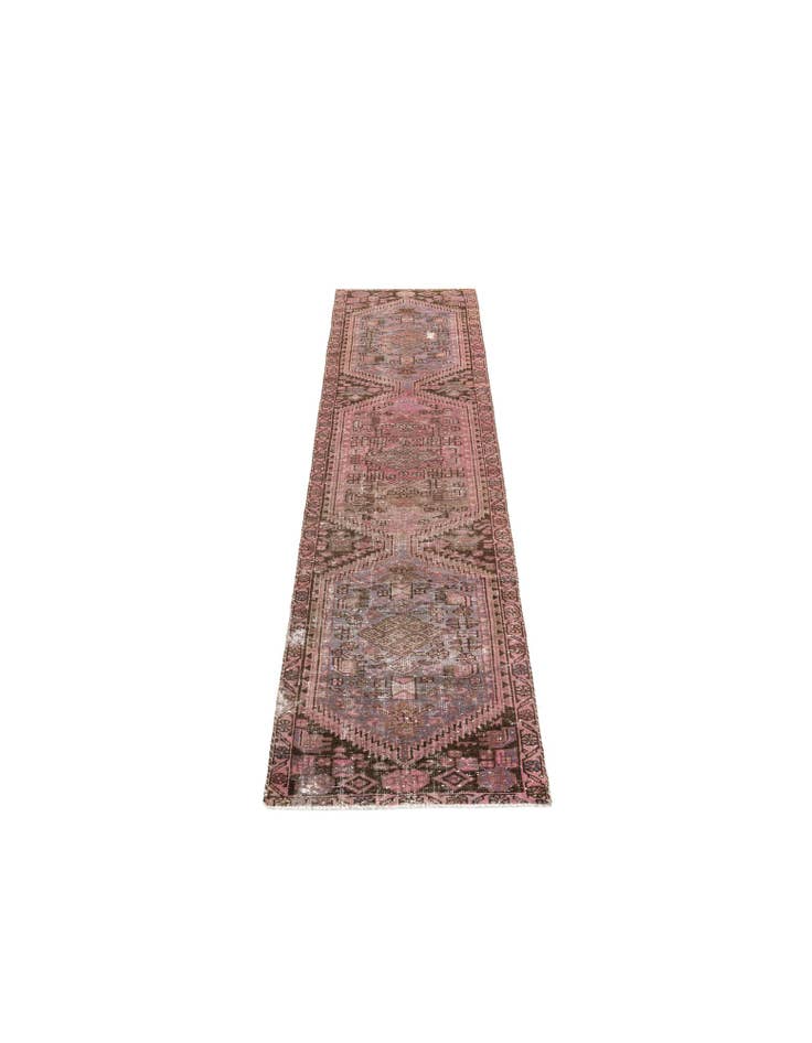Detail image of 2' 5 x 9' 4 Hand Knotted Ultra Vintage Persian Wool Runner Rug
