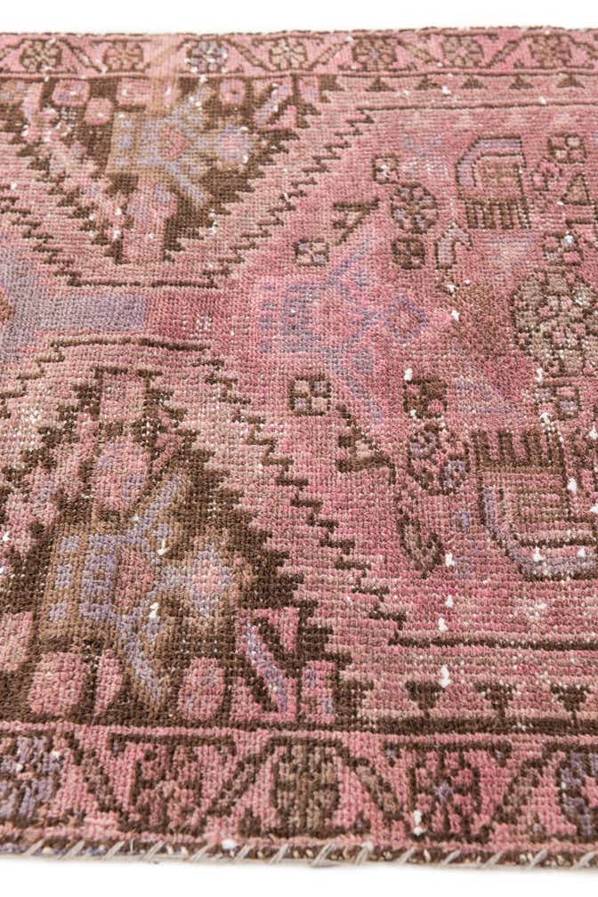 2' 5 x 9' 4 Hand Knotted Ultra Vintage Persian Wool Runner Rug