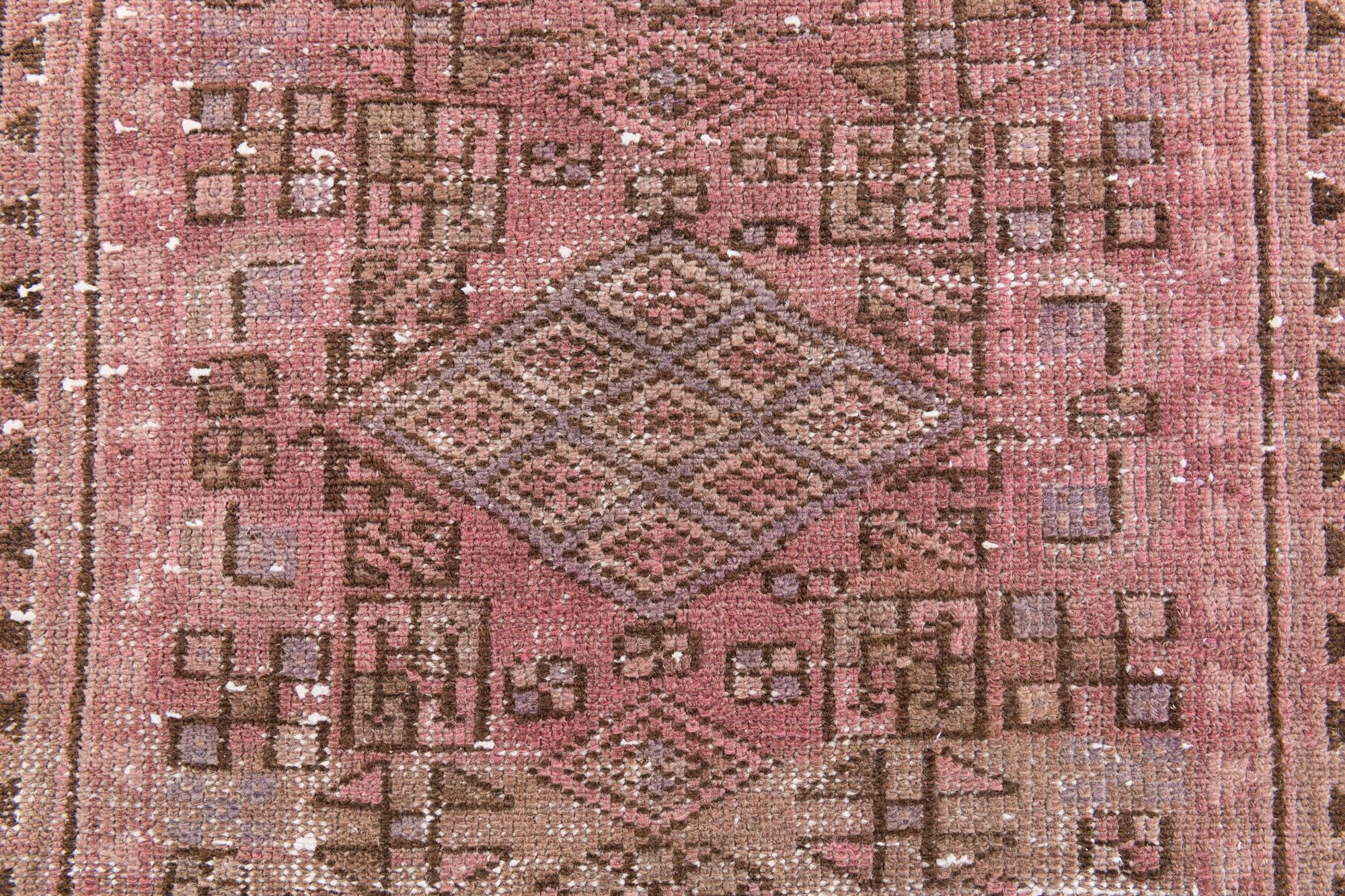 2' 5 x 9' 4 Hand Knotted Ultra Vintage Persian Wool Runner Rug
