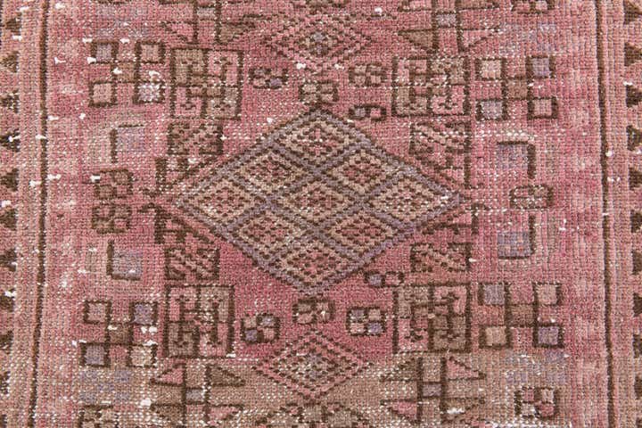 2' 5 x 9' 4 Hand Knotted Ultra Vintage Persian Wool Runner Rug