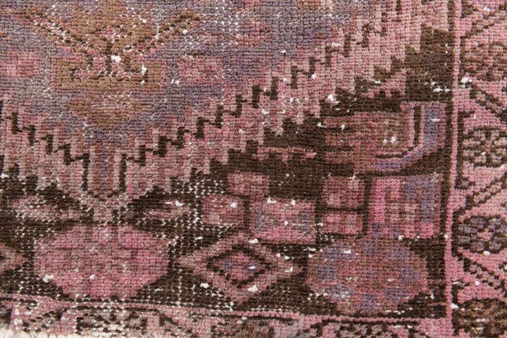 2' 5 x 9' 4 Hand Knotted Ultra Vintage Persian Wool Runner Rug