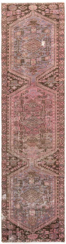 2' 5 x 9' 4 Hand Knotted Ultra Vintage Persian Wool Runner Rug