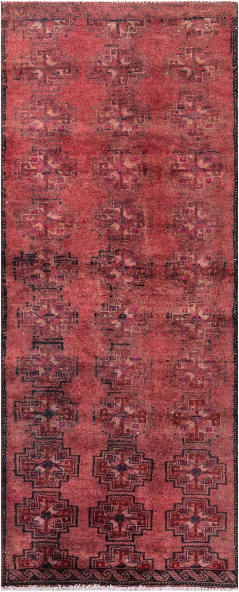 2' 3 x 5' 7  Hand Knotted Ultra Vintage Persian Wool Runner Rug