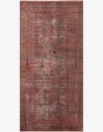 3' 3 x 6' 8 Hand Knotted Ultra Vintage Persian Wool Runner Rug