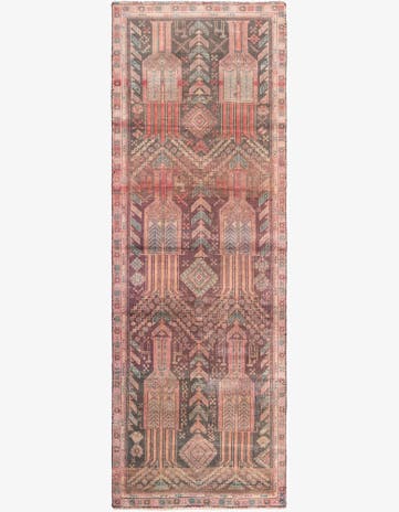 2' 10 x 8' 2 Hand Knotted Ultra Vintage Persian Wool Runner Rug